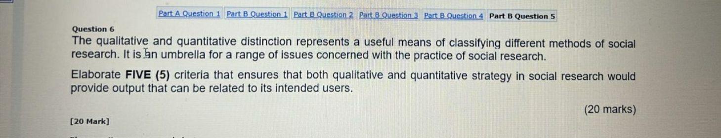 Part A Question 1 Part B Question 1 Part B