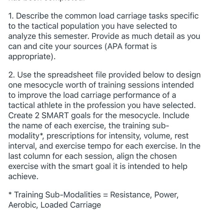 question1 1. Describe the common load carriage