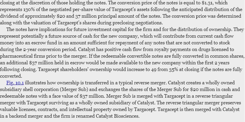End of Chapter Case Study: Catalyst Acquires