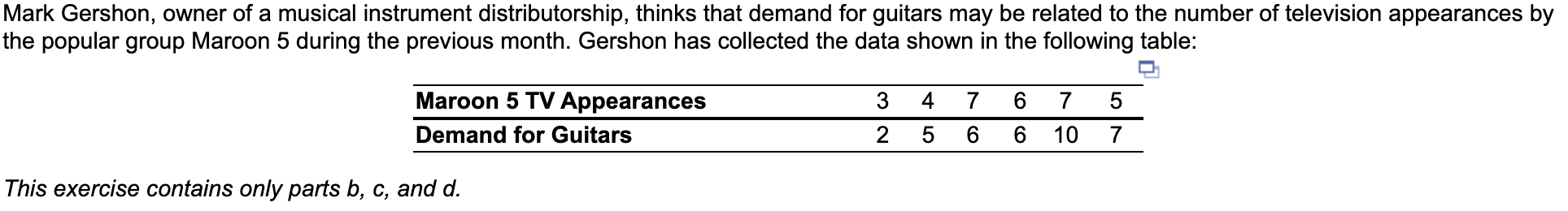 a.) Using the least-squares regression method,