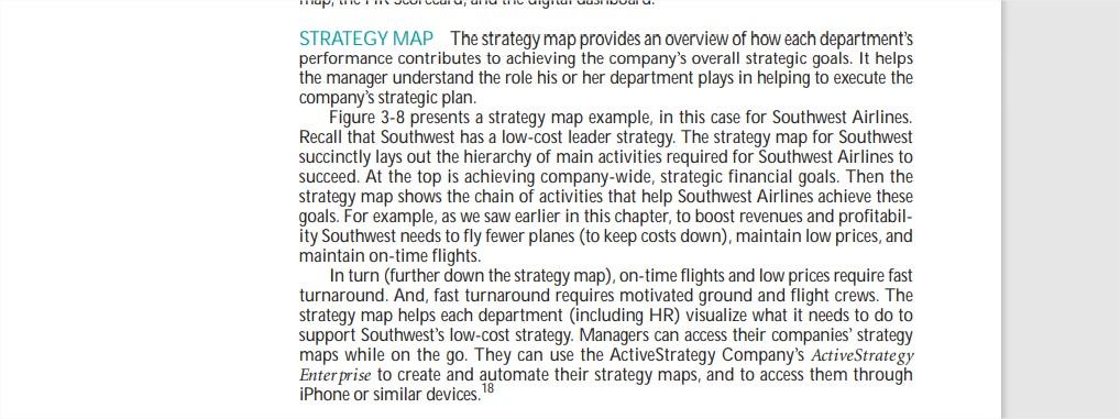 Assignment No. 1. 1. A strategy map is a