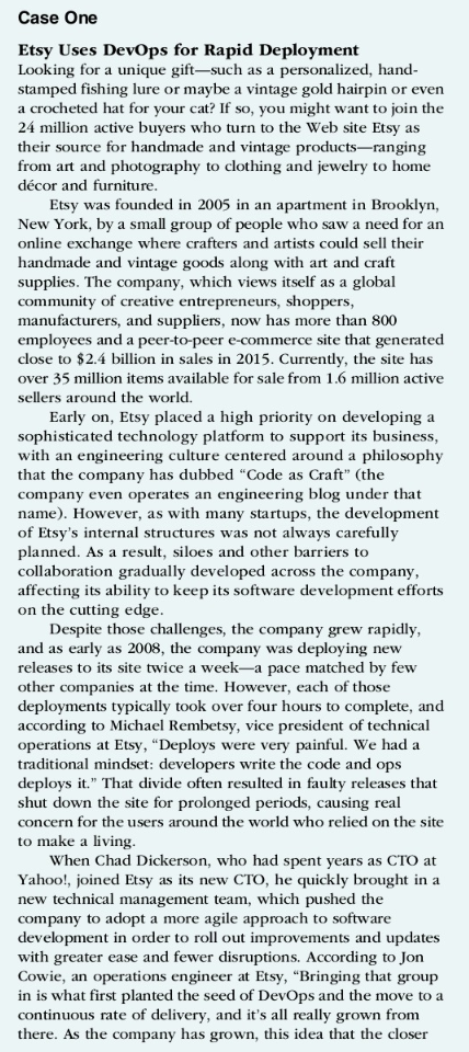 Case One Etsy Uses DevOps for Rapid Deployment