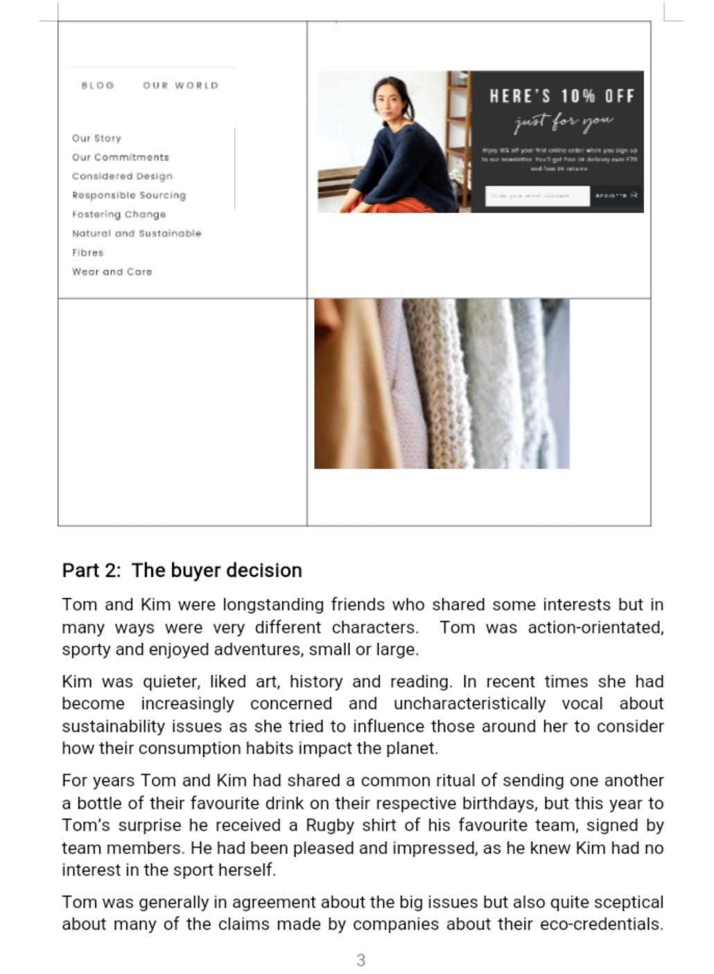 Module code and title: Consumer Behaviour Word