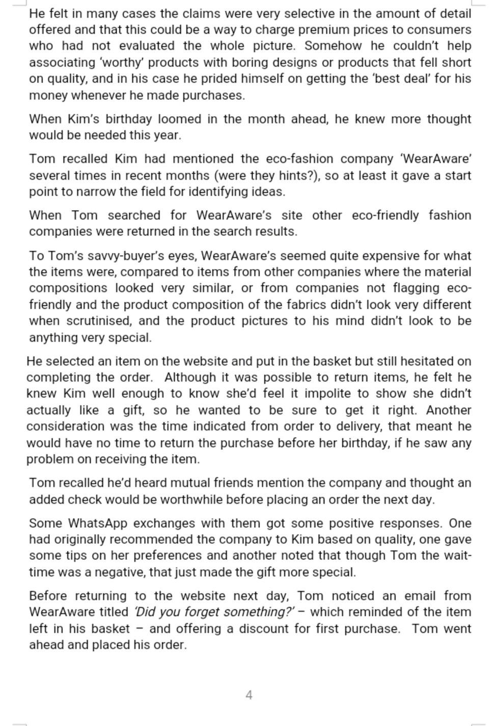 Module code and title: Consumer Behaviour Word