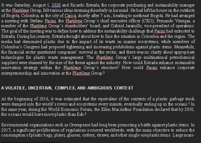 CASE STUDY ON IT PLEASE. It was Saturday, August