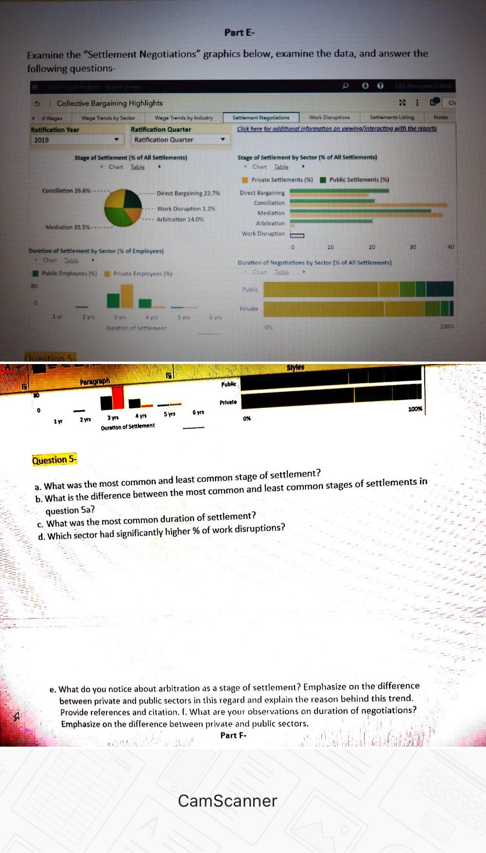 Part E- Examine the "Settlement Negotiations"