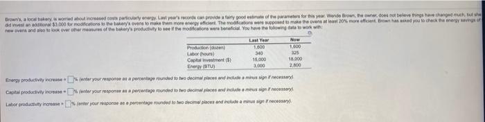 Brows, bakery, worried about increased cons