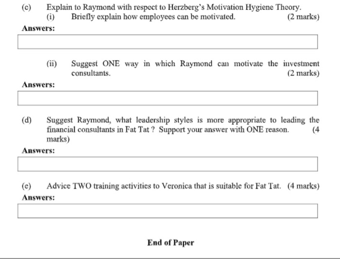 Section C-Case Study (50 marks) Answer ALL