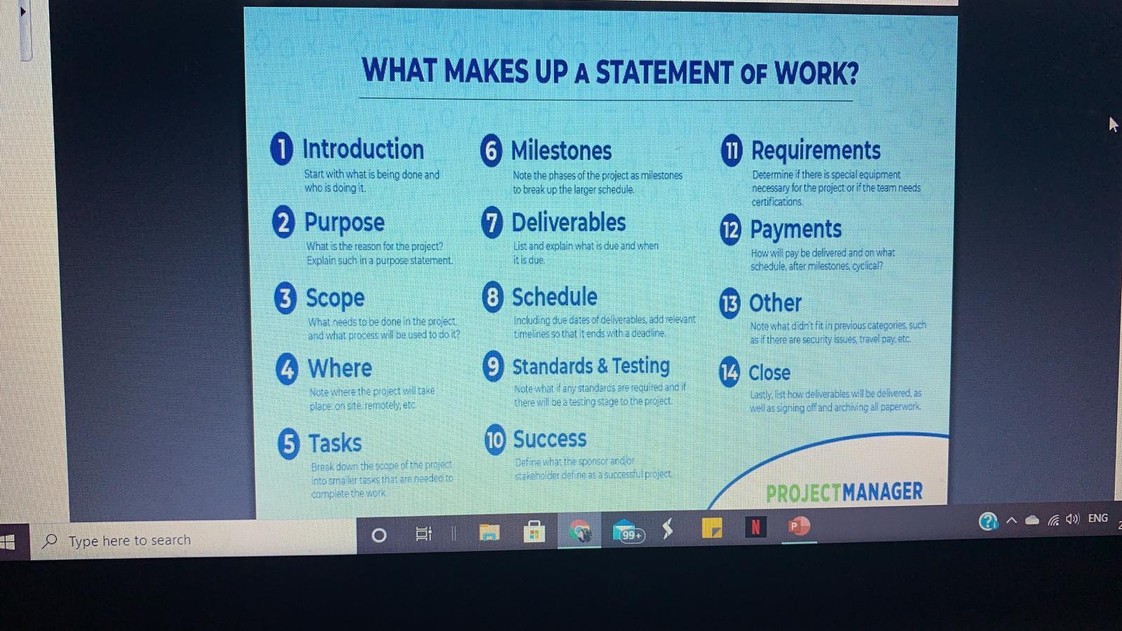 Make a powerpoint presentation * elaborating