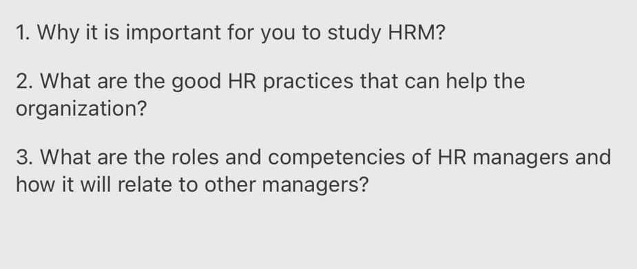 please help me 1. Why it is important for you to