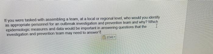 If you were tasked with assembling a team at a