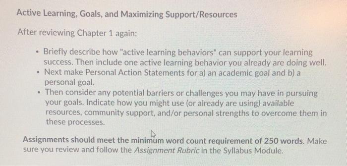 Active Learning, Goals, and Maximizing