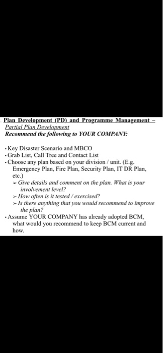 Main Task Research about incidents / events