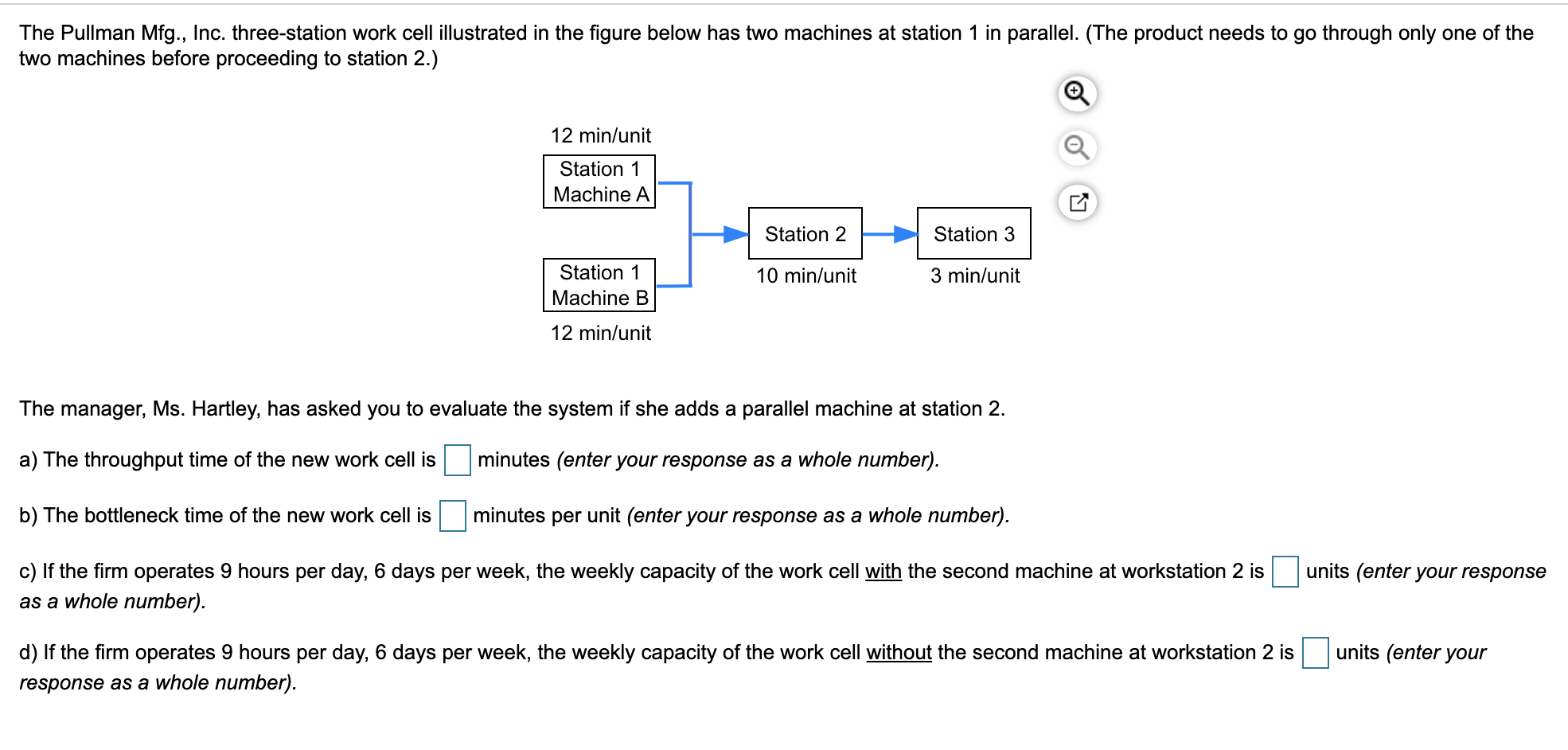 The Pullman Mfg., Inc. three-station work cell