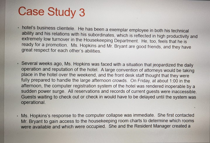 case study3 of the promotion decision.