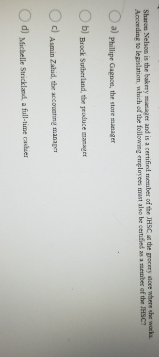 Sharon Nelson is the bakery manager and is a