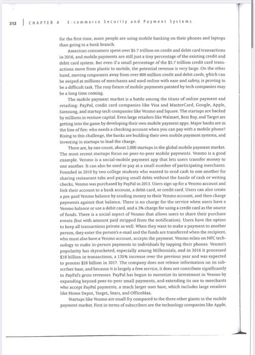 Case Study 311 4.8 CASE STUDY The Mobile Payment