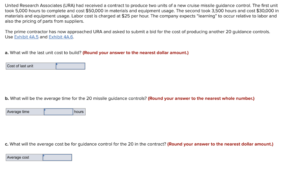United Research Associates (URA) had received a