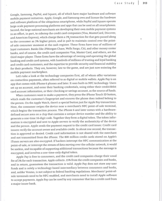 Case Study 311 4.8 CASE STUDY The Mobile Payment