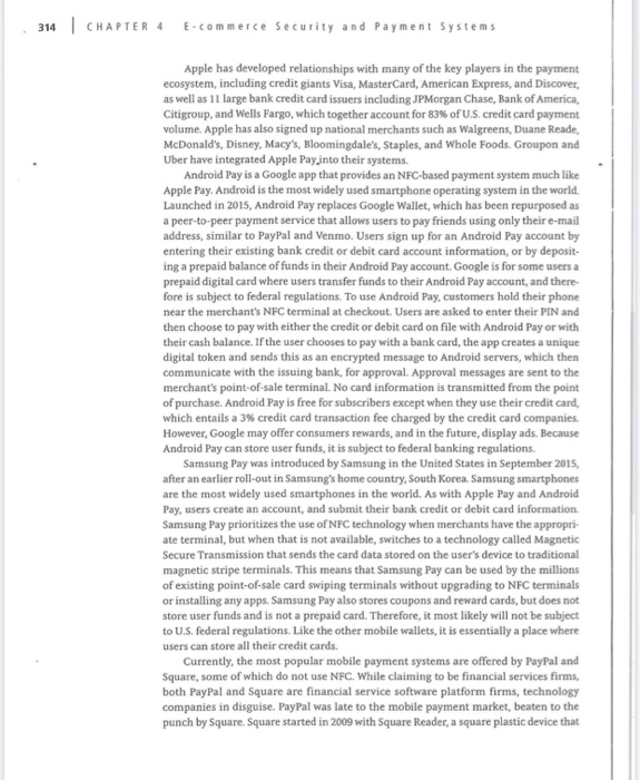 Case Study 311 4.8 CASE STUDY The Mobile Payment