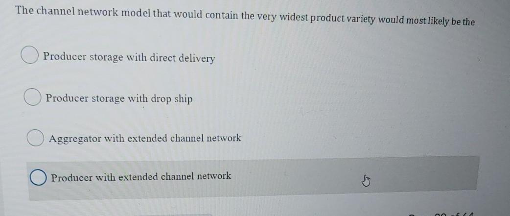 The channel network model that would contain the