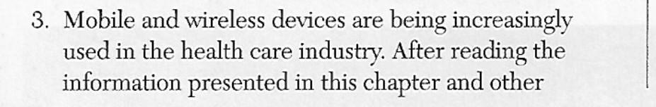 This is one full question. 3. Mobile and wireless