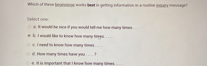 Which is the best ending the closing sentence)