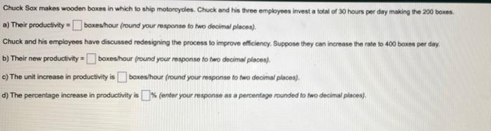 Chuck Sox makes wooden boxes in which to ship