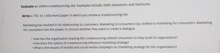 I am writing a paper about online Crowdsourcing.