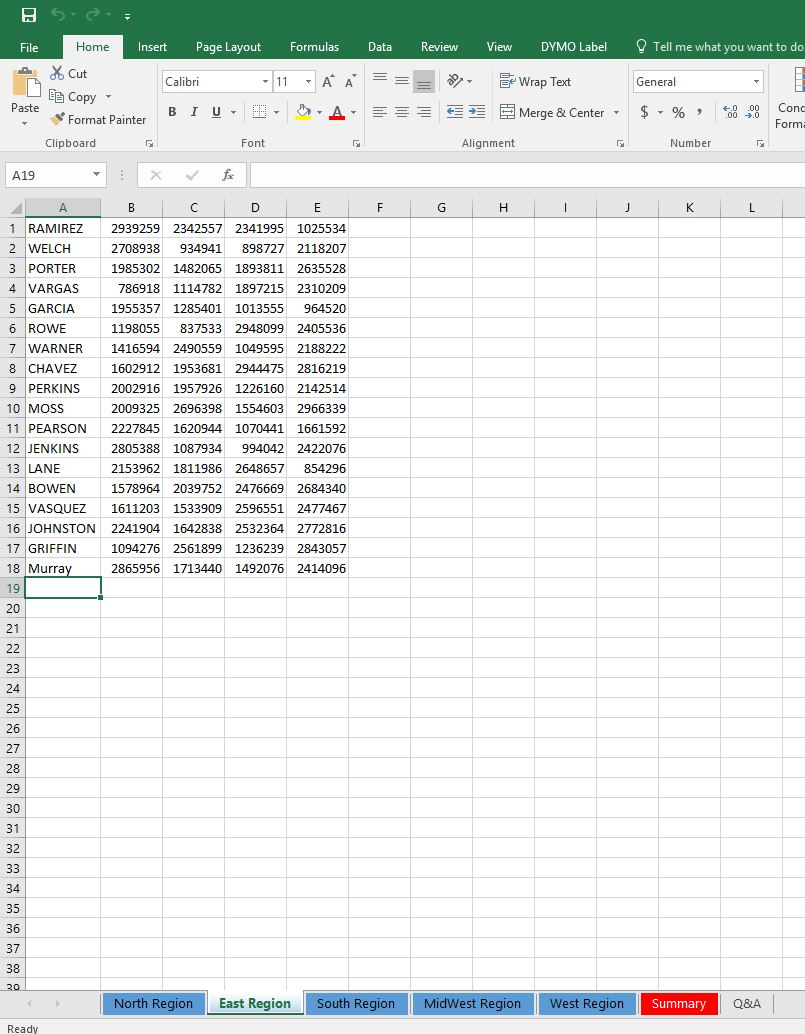 Open e09m1Sales and save it as