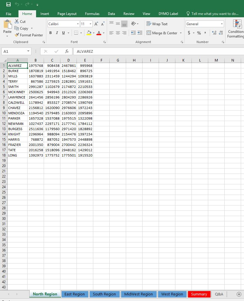 Open e09m1Sales and save it as