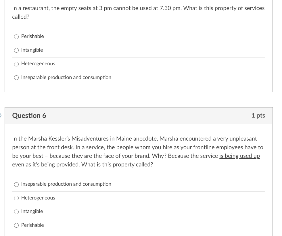 In a restaurant, the empty seats at 3 pm cannot