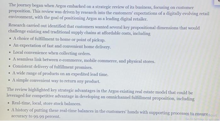 Note: A ll answers should be in relation to the