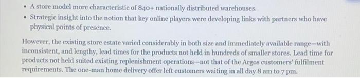 Note: A ll answers should be in relation to the