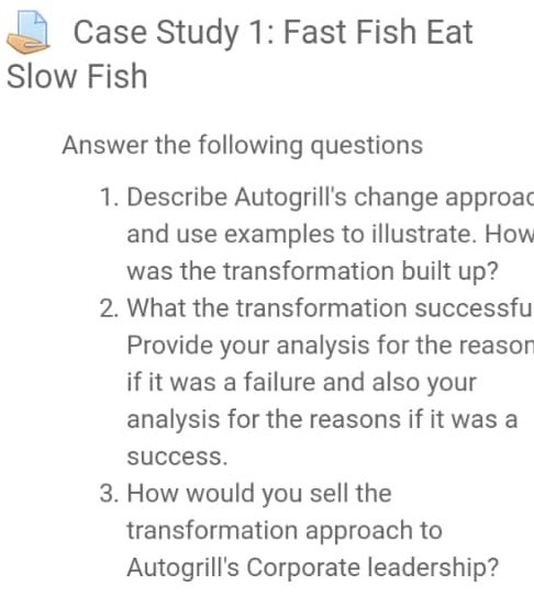 please I need answers to this case study. the