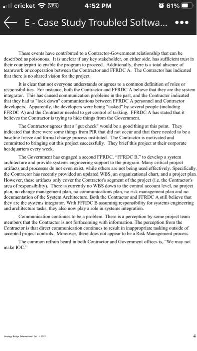 , cricket (VPN 4:48 PM 62% Case Study 2: Attempt