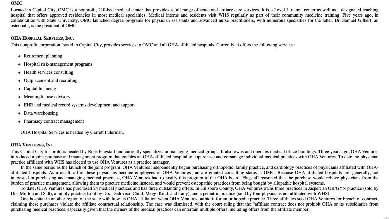 Based on information available, assess the