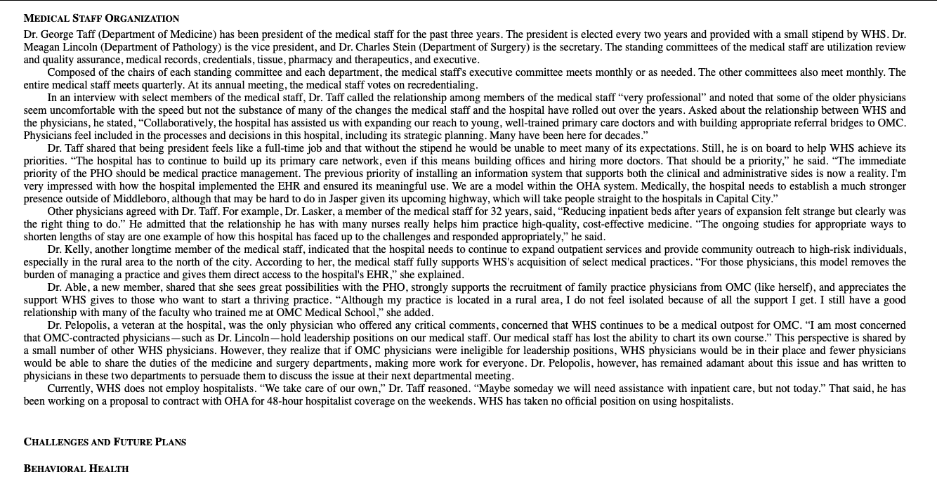 Based on information available, assess the