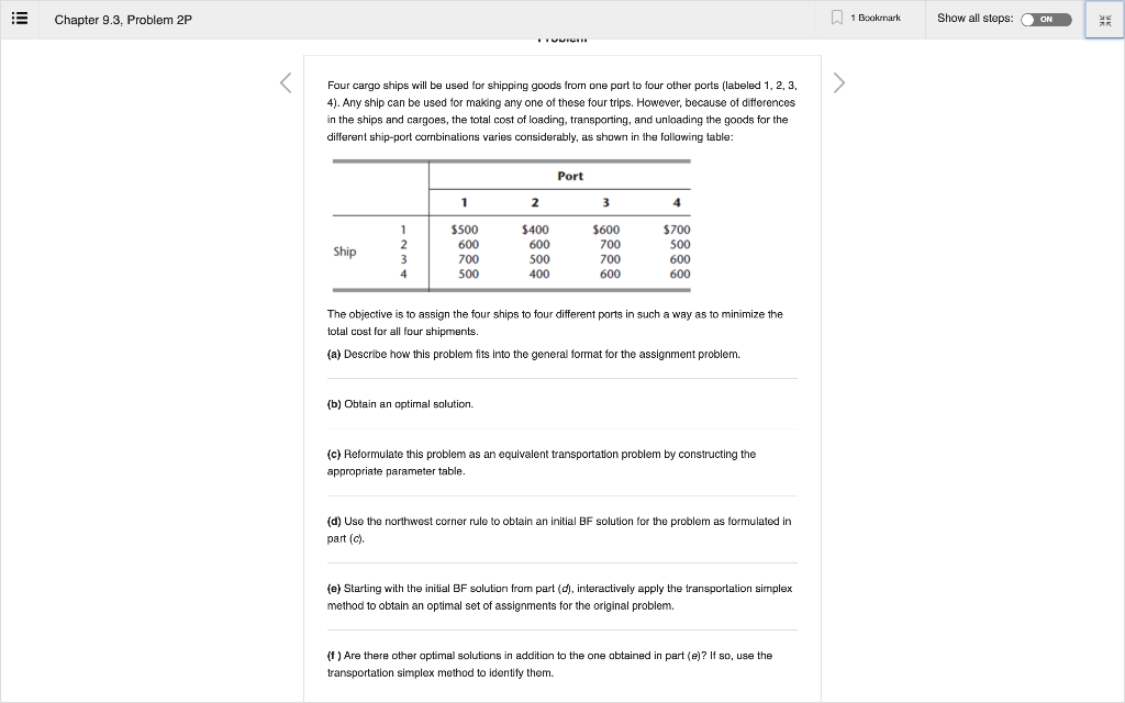 Chapter 9.3, Problem 2P 1 Bookmark Show all