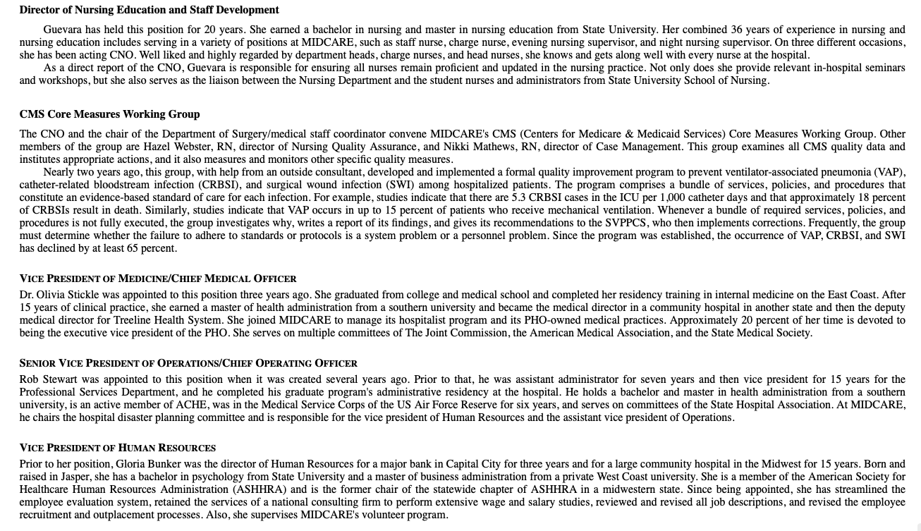 Based on information available, assess the