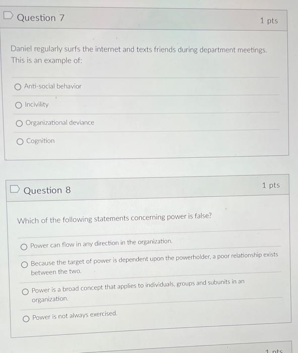 answer hoth for upvote Question 7 1 pts Daniel