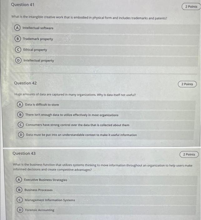 Question 36 2 Point What are the first two lines