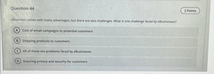 Question 36 2 Point What are the first two lines