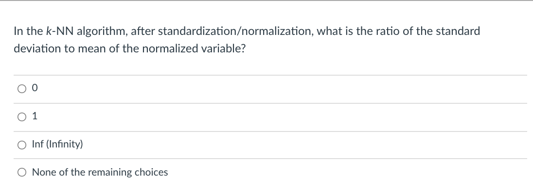 Quantile plot is a visualization for a O Discrete