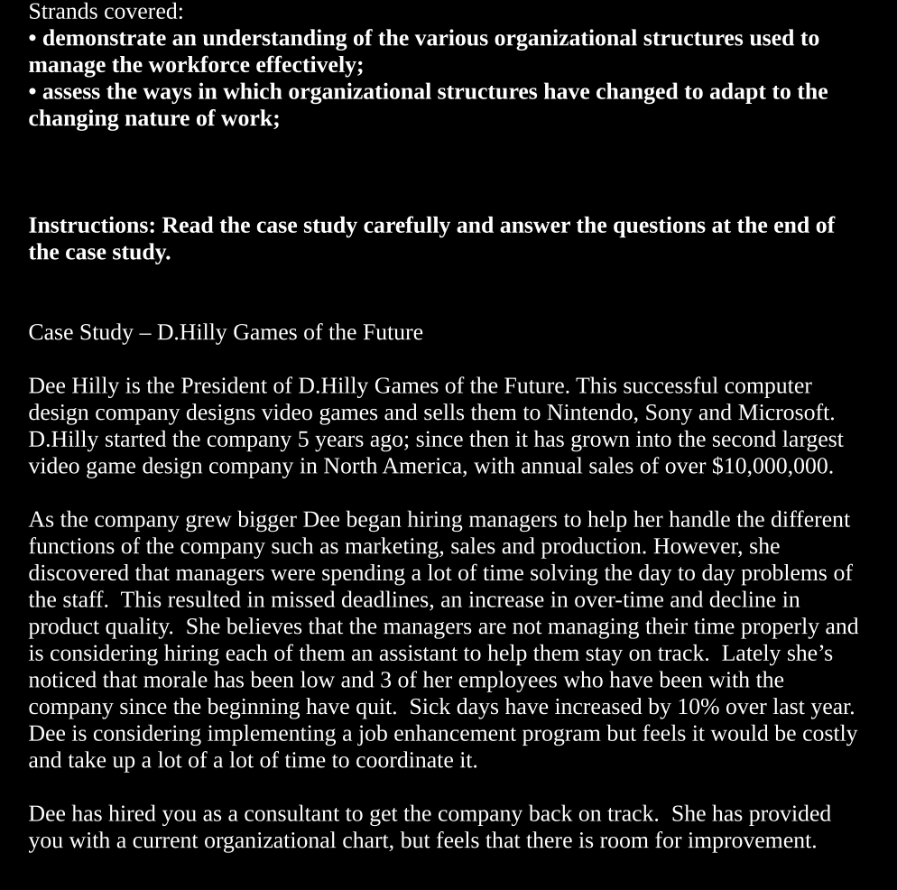 2. provide a solution incorporating the following