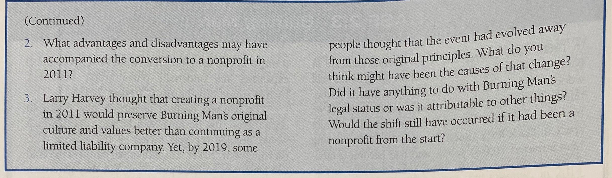 1. In addition to retaining more control, what