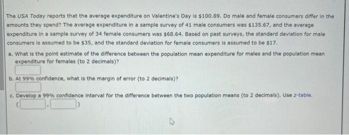 The USA Today reports that the average