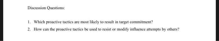 please answer all the questions Discussion