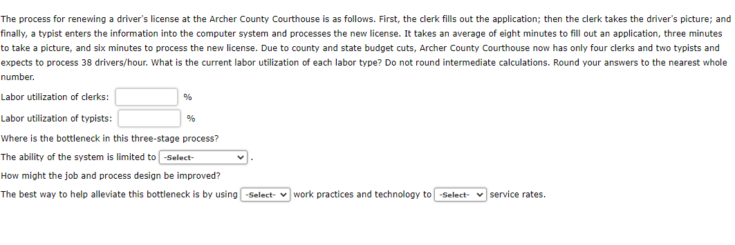 The process for renewing a driver's license at