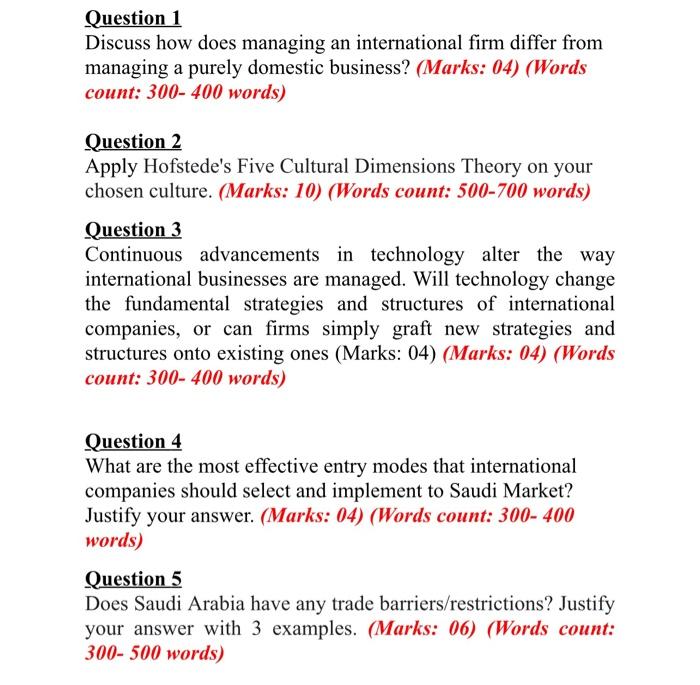 Question 1 Discuss how does managing an